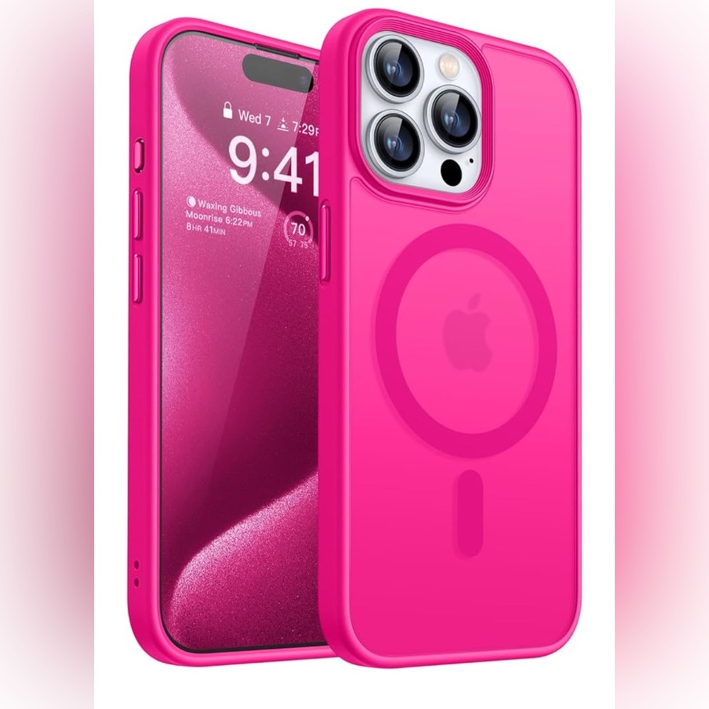 Hot Pink | iPhone 15 Pro MagSafe Slim Phone Case